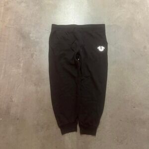 True religion men's black and white embroidered jogger‎ sweatpants loose fit xxl